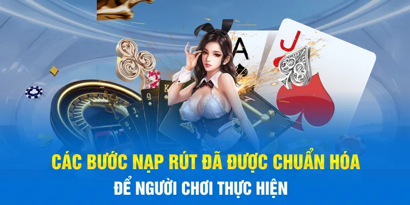 Các bước nạp rút đã được chuẩn hóa để người chơi thực hiện