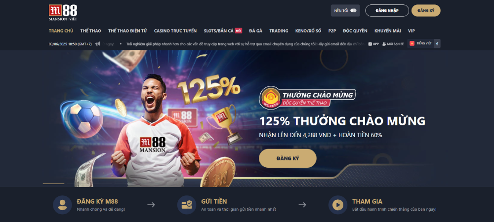 M88 Trang cá độ bóng đá uy tín nhất Việt Nam
