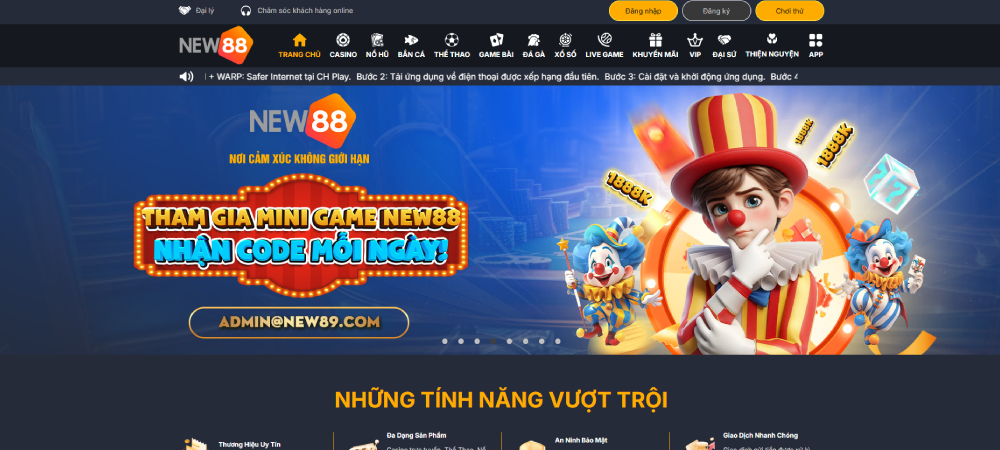 NEW88 top trang cá cược bóng đá đỉnh cao